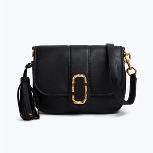 Marc Jacobs Black Leather Small Courier Bag